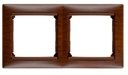 Legrand Valena 694363 Рамка 2-постовая (горизонтальная, тонированное дерево)