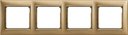 Legrand Valena DIY 694368 Рамка 4-постовая (универсальная, матовое золото)