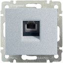 Legrand Valena DIY 694347 Розетка телефонная (RJ11, под рамку, скрытая установка, алюминий)