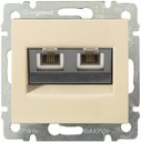 Legrand Valena DIY 696742 Розетка телефонная (2xRJ11, под рамку, скрытая установка, слоновая кость)