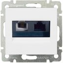 Legrand Valena DIY 695339 Розетка комбинированная (RJ11+RJ45, UTP, Cat.6e, под рамку, скрытая установка, белая)