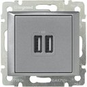 Legrand Valena DIY 694374 Розетка USB (2xUSB, под рамку, скрытая установка, алюминий)