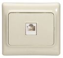 Legrand Kaptika 782144 Розетка телефонная (RJ11, в сборе, скрытая установка, слоновая кость)