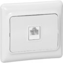 Legrand Kaptika 782114 Розетка телефонная (RJ11, в сборе, скрытая установка, белая)