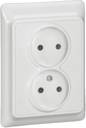 Legrand Kaptika 782112 Розетка двойная (16 А, в сборе, скрытая установка, белая)
