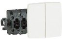 Legrand Oteo 086120 Переключатель двойной проходной (10 А, под коробку, открытая установка, белый)