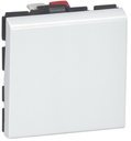 Legrand Mosaic 077011 Переключатель на 2 направления (10 А, 2 модуля, под рамку, с/у, белый)
