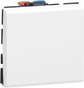 Legrand Mosaic 077021 Переключатель перекрестный (10 А, 2 модуля, под рамку, с/у, белый)