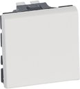Legrand Mosaic 078711 Переключатель на 2 направления антибактериальный (10 А, 2 модуля, под рамку, с/у, белый)