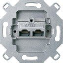 Schneider Electric System M MTN465706 Розетка компьютерная (2xRJ45, cat.6, механизм, скрытая установка)