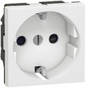 Legrand Mosaic 077213 Розетка с заземляющим контактом с сечением 4 мм² (16 А, винт. зажимы, под рамку, шторки, белая)
