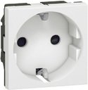 Legrand Mosaic 077211 Розетка с заземляющим контактом (16 А, под рамку, шторки, белая)