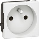 Legrand Mosaic 077113 Розетка с заземляющим контактом (16 А, под рамку, шторки, франц. стандарт, белая)