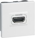Legrand Mosaic 078768 Розетка видео (HDMI, 2 модуля, под рамку, скрытая установка, белая)
