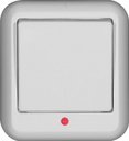 Schneider Electric Прима A16-046-BI Выключатель одноклавишный (6 А, индикация, IP20, в сборе, открытая установка, белый)