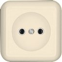 Schneider Electric Прима RA10-164-S Розетка одинарная (10 А, IP20, в сборе, открытая установка, слоновая кость)