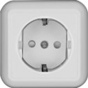 Schneider Electric Прима RA16-003-1I-B Розетка одинарная с заземляющим контактом (16 А, IP20, в сборе, открытая установка, шторки, белая)