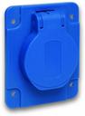 Schneider Electric PratiKa PKS62B Розетка стационарная 2P+PE (10/16А, 250В, IP54, винты сбоку)