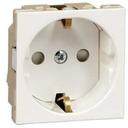 Schneider Electric W45 RN16-113-BE Розетка одинарная с заземляющим контактом (16 А, IP20, под рамку, скрытая установка, шторки, белая)