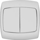 Schneider Electric S56-052-BI РОНДО С/У 2-клавишный ВЫКЛЮЧАТЕЛЬ 6А, 250В, БЕЛЫЙ. Россия