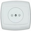 Schneider Electric Рондо RS10-185-BI Розетка одинарная (10 А, IP20, в сборе, скрытая установка, белая)
