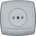 Schneider Electric Рондо RS10-122-BI Розетка одинарная (10 А, IP20, в сборе, скрытая установка, шторки, белая)