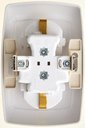 Schneider Electric Рондо RS16-226-BI Розетка двойная с заземляющим контактом (16 А, IP20, в сборе, скрытая установка, шторки, белая)