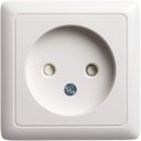 Schneider Electric Хит RA10-137-B Розетка одинарная (10 А, IP20, в сборе, открытая установка, шторки, белая)