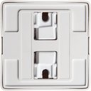 Schneider Electric Хит RA16-138I-B Розетка одинарная с заземляющим контактом (16 А, IP20, в сборе, открытая установка, шторки, белая)