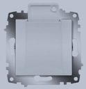 ABB Cosmo 619-011000-266 Выключатель одноклавишный (10 А, под рамку, с/у, алюминий)