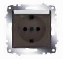 ABB Cosmo 619-011000-218 Розетка (16 А, под рамку, крышка, с/у, з/к, алюминий)