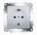 ABB Cosmo 619-011000-243 Розетка (16 А, под рамку, шторки, с/у, з/к, алюминий)