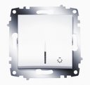 ABB 619-010200-206 Cosmo Бел Выключатель кнопочный с подсв.