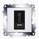 ABB Cosmo 619-010200-142 Заряднное устройство (1 шт, 500 мА, под рамку, с/у, белый)