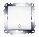 ABB Cosmo 619-010200-209 Переключатель одноклавишный (10 А, под рамку, с/у, белый)
