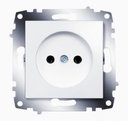 ABB Cosmo 619-010200-215 Розетка (16 А, под рамку, с/у, без з/к, белый)