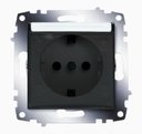 ABB Cosmo 619-010200-218 Розетка (16 А, под рамку, крышка, с/у, з/к, белый)