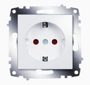 ABB Cosmo 619-010200-243 Розетка (16 А, под рамку, шторки, с/у, з/к, белый)