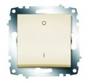 ABB Cosmo 619-010300-269 Выключатель одноклавишный (10 А, под рамку, с/у, кремовый)