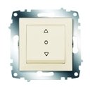 ABB Cosmo 619-010300-297 Выключатель жалюзи одноклавишный (10 А, с фиксацией, под рамку, с/у, кремовый)