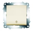 ABB Cosmo 619-010300-209 Переключатель одноклавишный (10 А, под рамку, с/у, кремовый)
