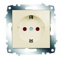 ABB Cosmo 619-010300-243 Розетка (16 А, под рамку, шторки, с/у, з/к, кремовый)