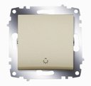 ABB 619-011400-205 Cosmo Титаниум Выключатель кнопочный