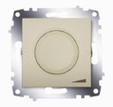 ABB Cosmo 619-011400-192 Светорегулятор поворотный (800 Вт, под рамку, подсветка, с/у, титан)