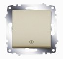 ABB Cosmo 619-011400-214 Переключатель одноклавишный (10 А, под рамку, с/у, титан)