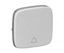 Legrand Valena Allure 755017 Клавиша одиночная (символ «звонок», алюминий)