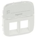 Legrand Valena Allure 755485 Крышка розетки телефонной/компьютерной (2xRJ11/RJ45, надпись, белая)