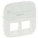 Legrand Valena Allure 755489 Крышка розетки телефонной/компьютерной (2xRJ11/RJ45, надпись, жемчуг)