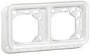 Legrand Plexo Artic 070794 Рамка-суппорт 2-постовая (IP55, горизонтальная, белая)