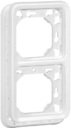 Legrand Plexo Artic 070749 Рамка-суппорт 2-постовая (IP55, вертикальная, белая)